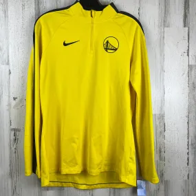 Athletic Top Long Sleeve Collar By Nike Apparel  Size: M