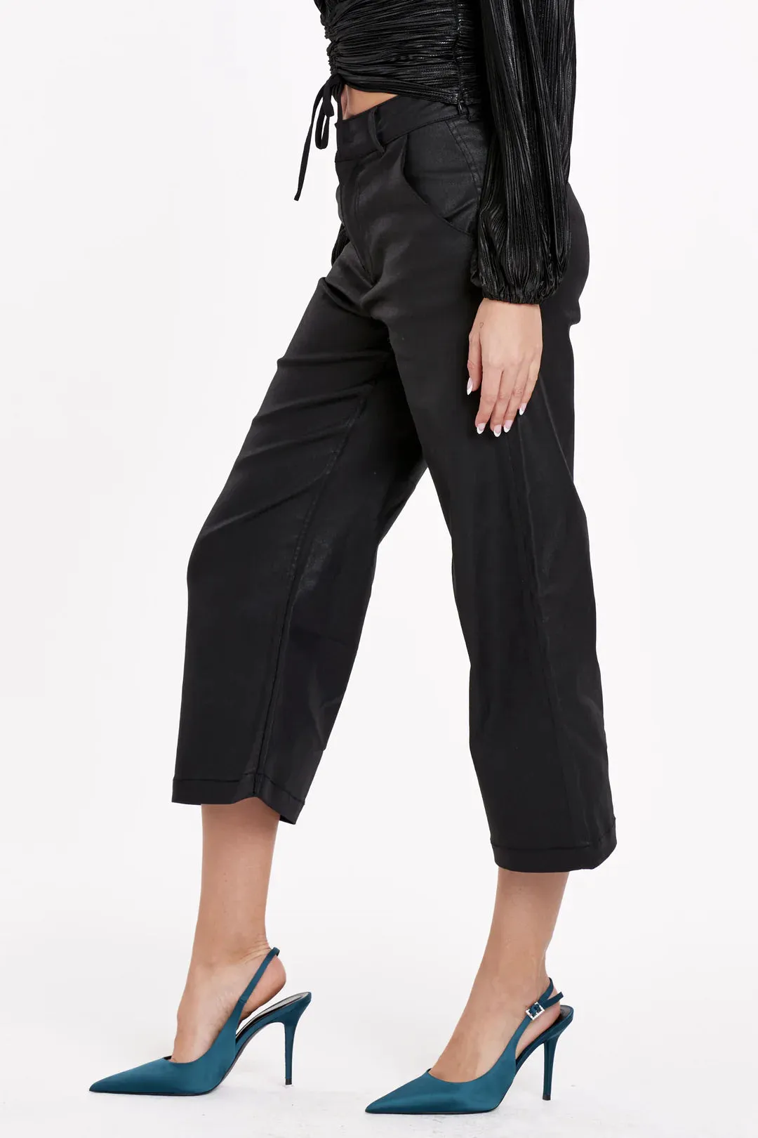 Audrey Cropped Wide Leg Pant