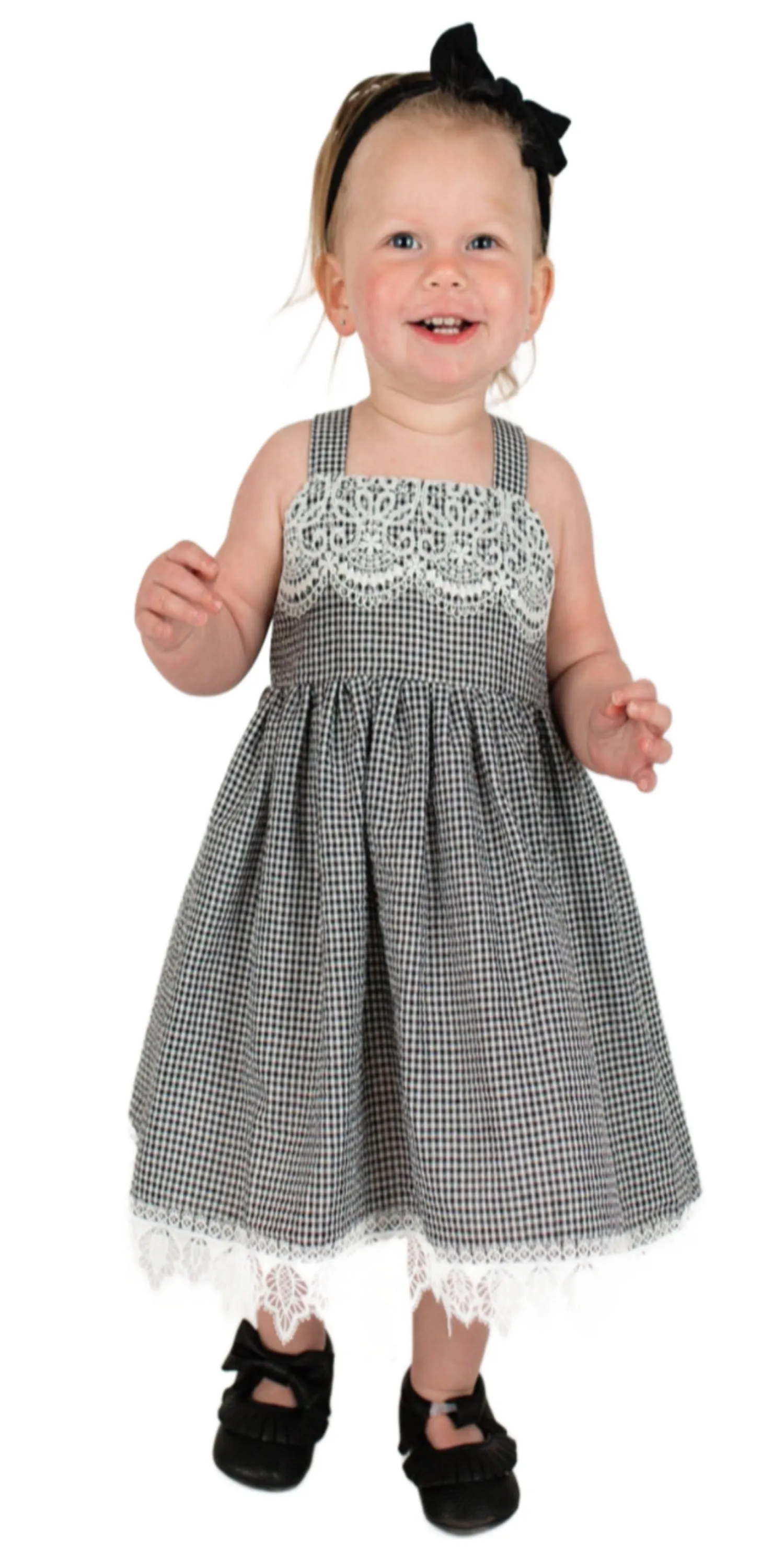 Baby Girl's and Little Girl's Lace Black Dress