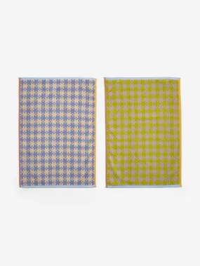 BAGGU Hand Towel Set of 2 - Pastel Pixel Gingham