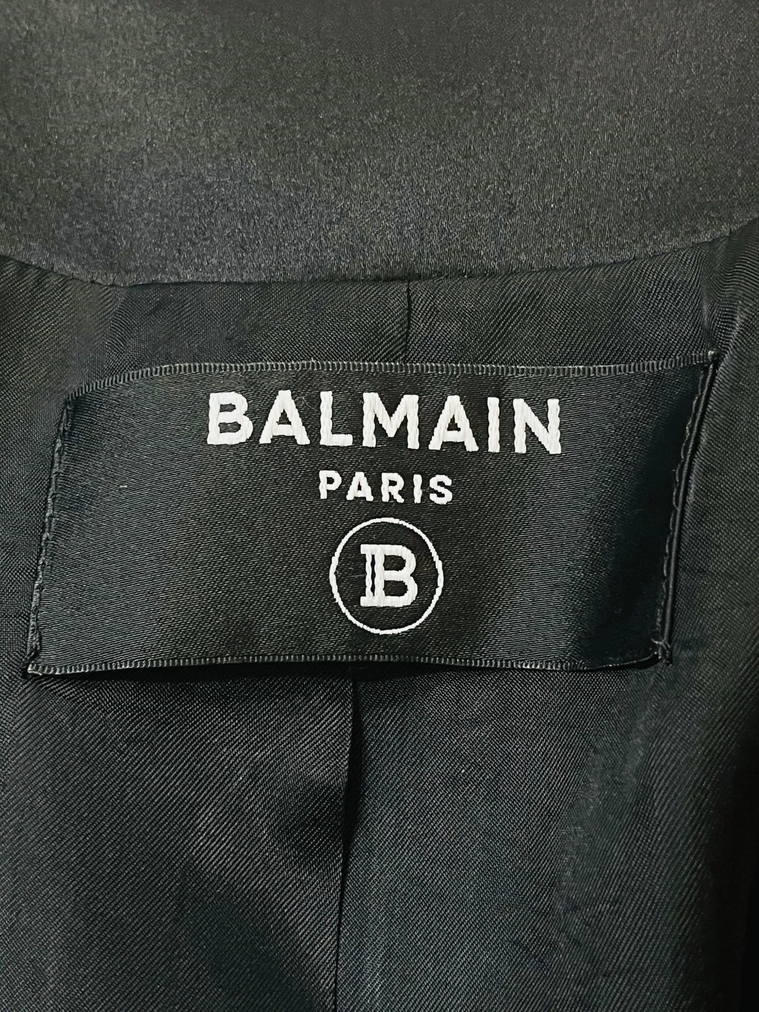 Balmain Tailored Silk Jacket. Size 34FR