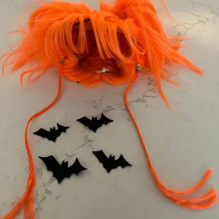 Batty Witch Orange Wig 50935