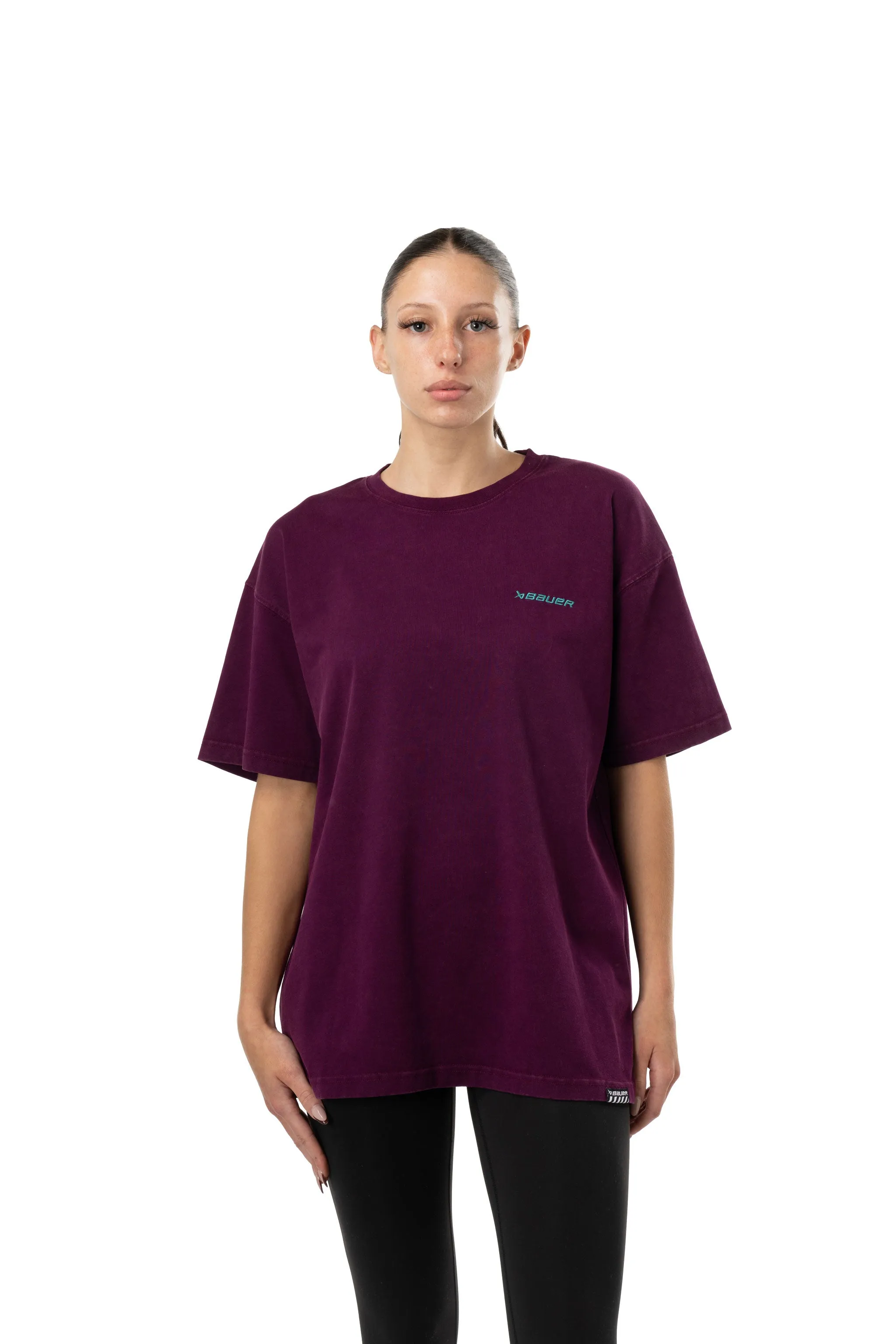 Bauer Acidwash Shortsleeve Shirt - Purple