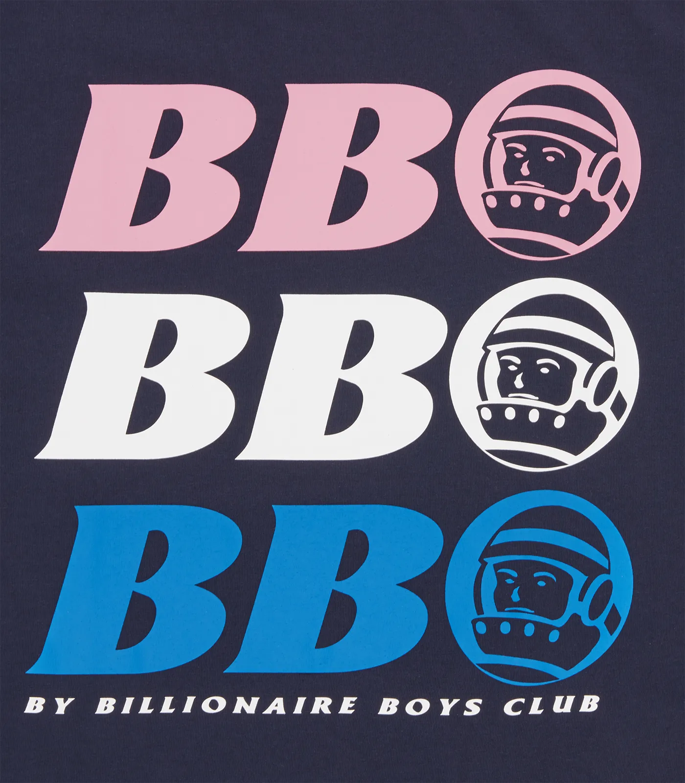 BB ASTRO REPEAT LOGO T-SHIRT - NAVY