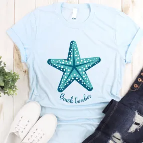 Beach Comber Teal Starfish T-Shirt