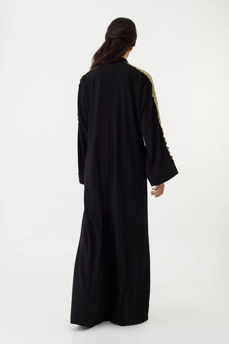 Black and Gold Abaya