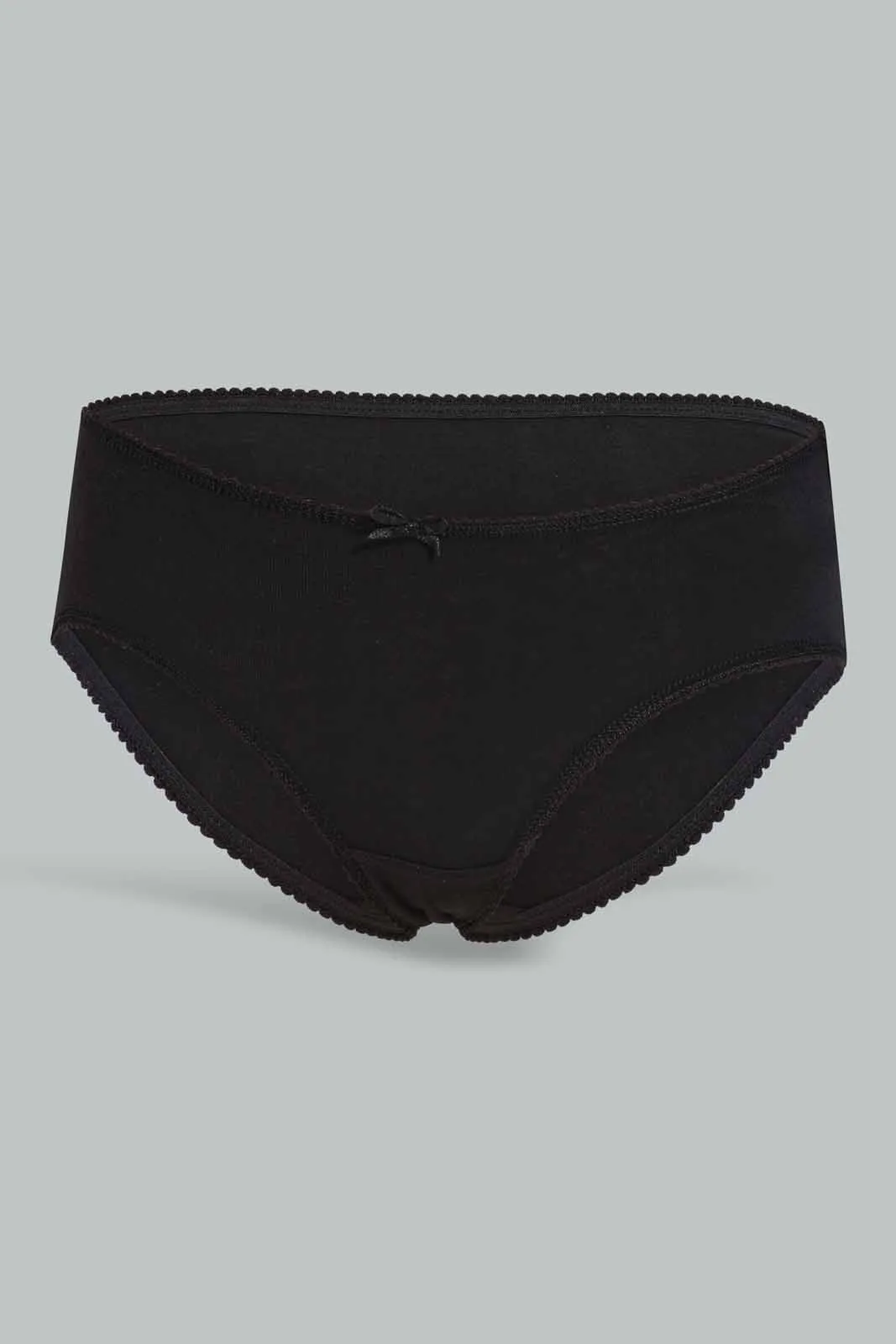 Black Boyleg Brief For Women (Pack of 5)