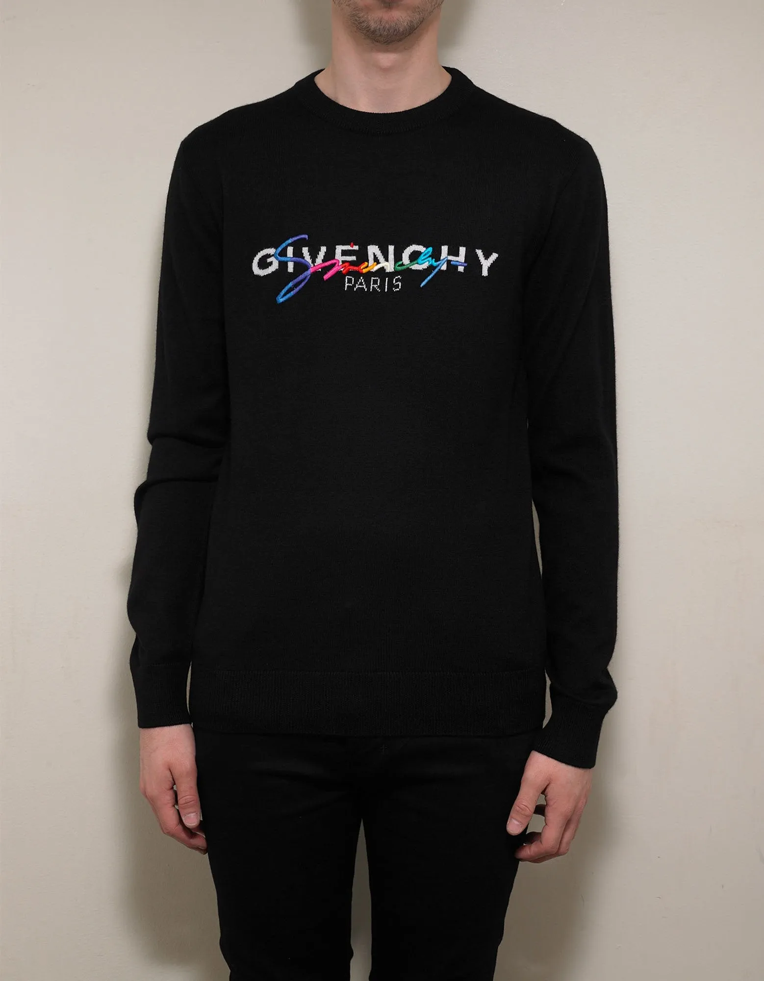 Black Rainbow Logo Sweater -