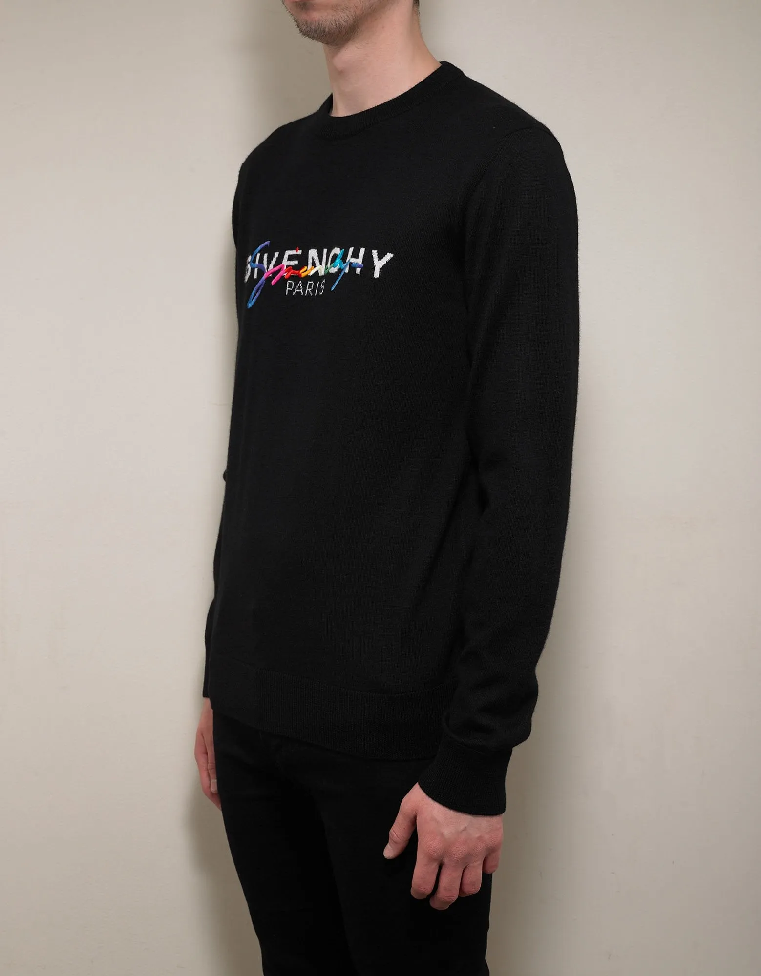 Black Rainbow Logo Sweater -