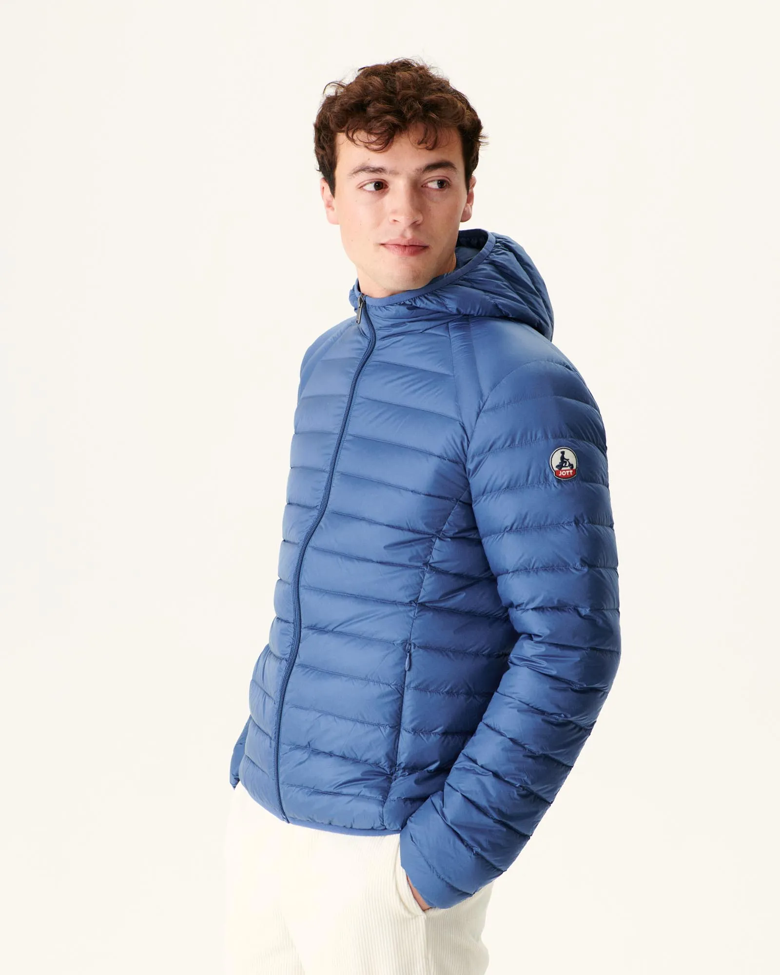 Blue jeans Lightweight down jacket Nico