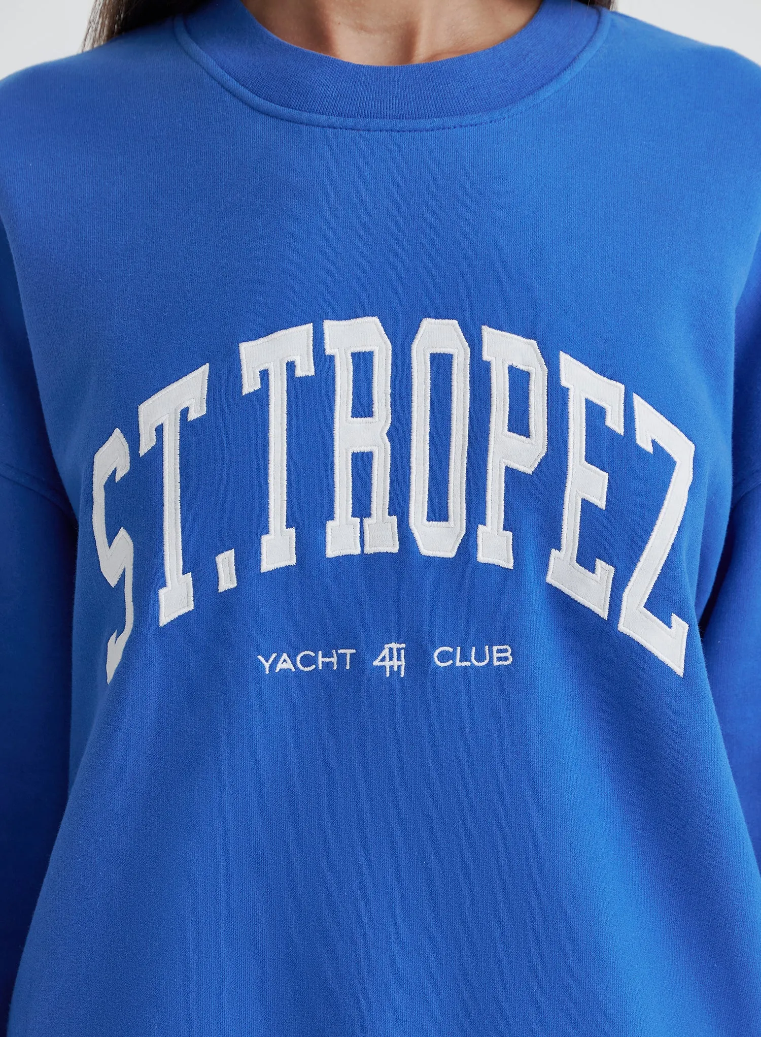 Blue St Tropez Slogan Oversized Sweatshirt- Ines