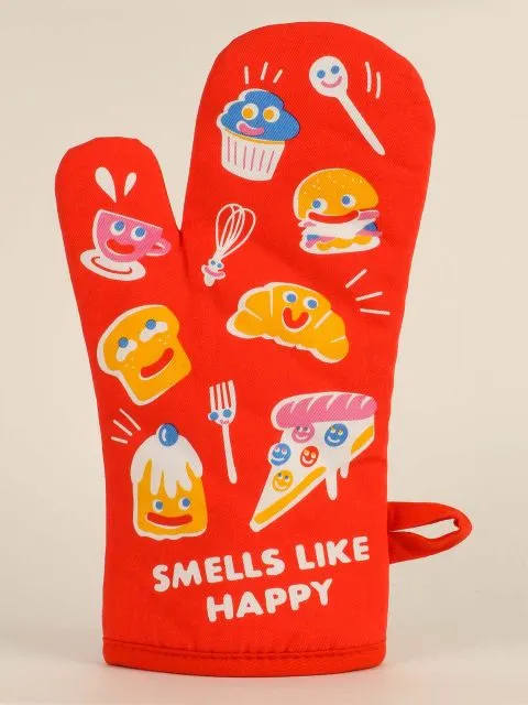 Blueq "Smells Like Happy" Oven Mitt