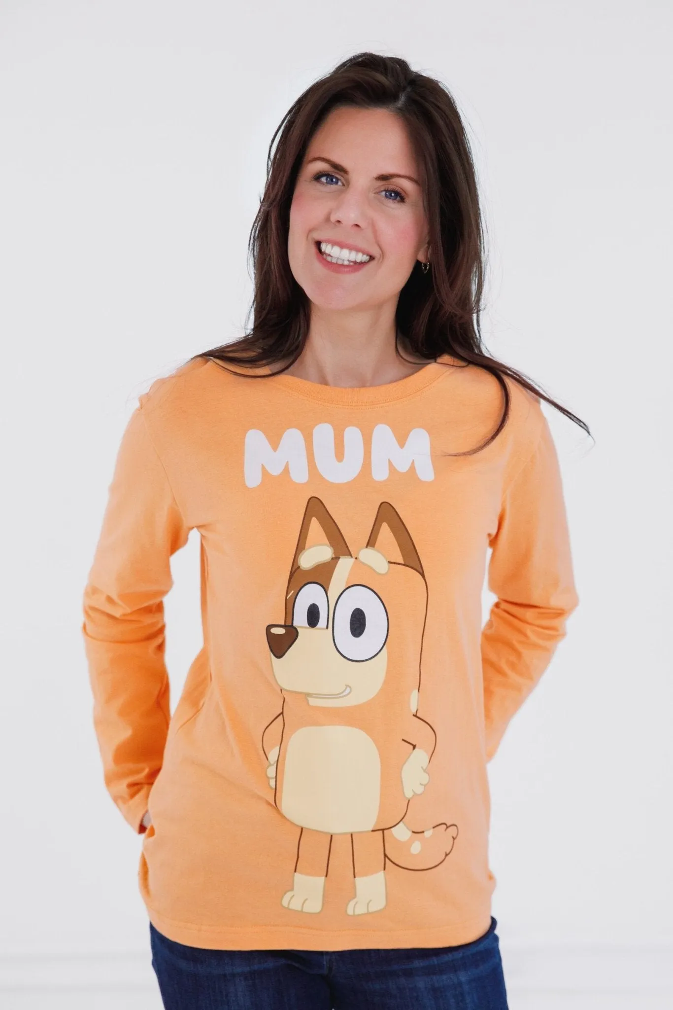 Bluey Chilli Mom Matching Family Long Sleeve T-Shirt