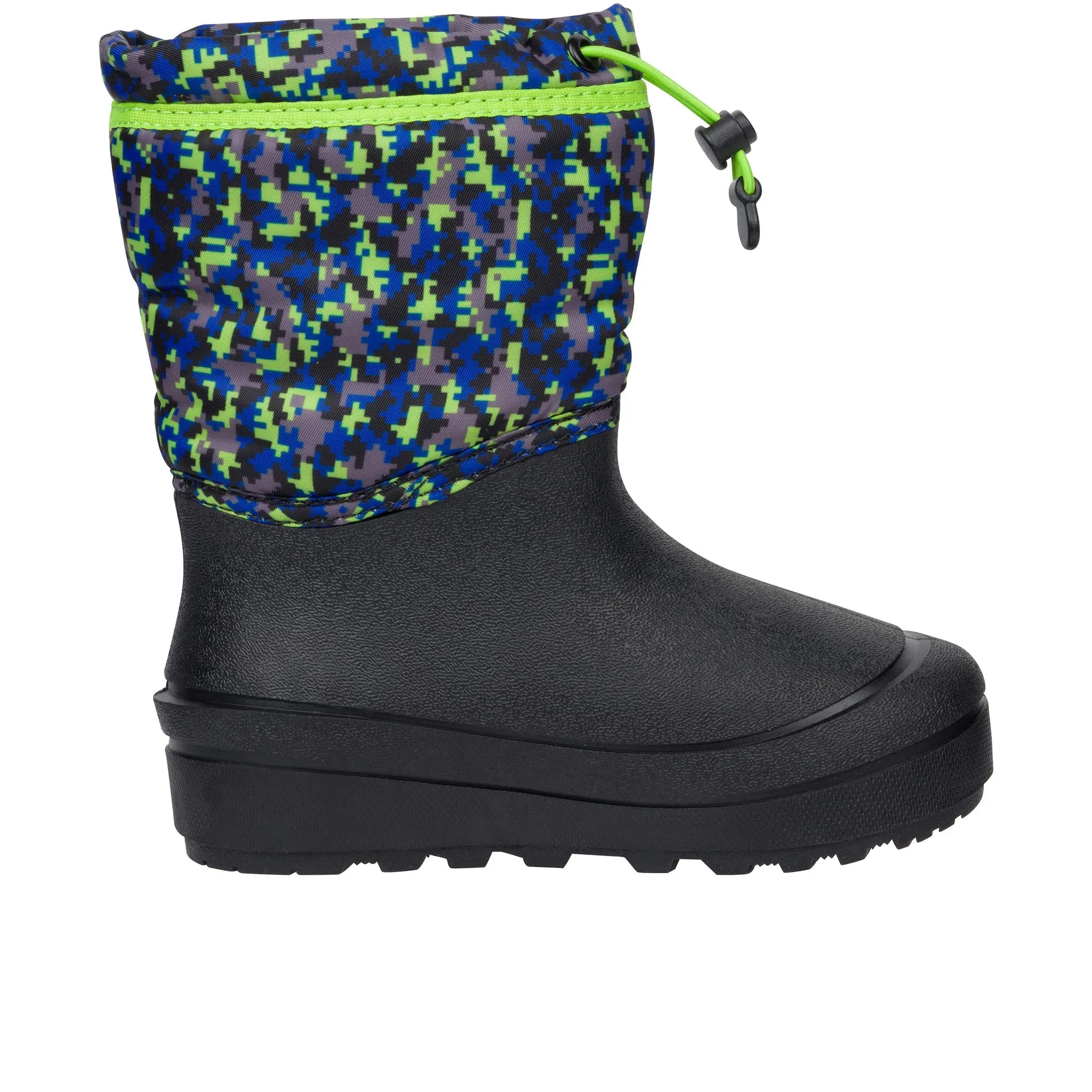 Bogs Childrens Snowshell Boot Digital Maze Black Multi