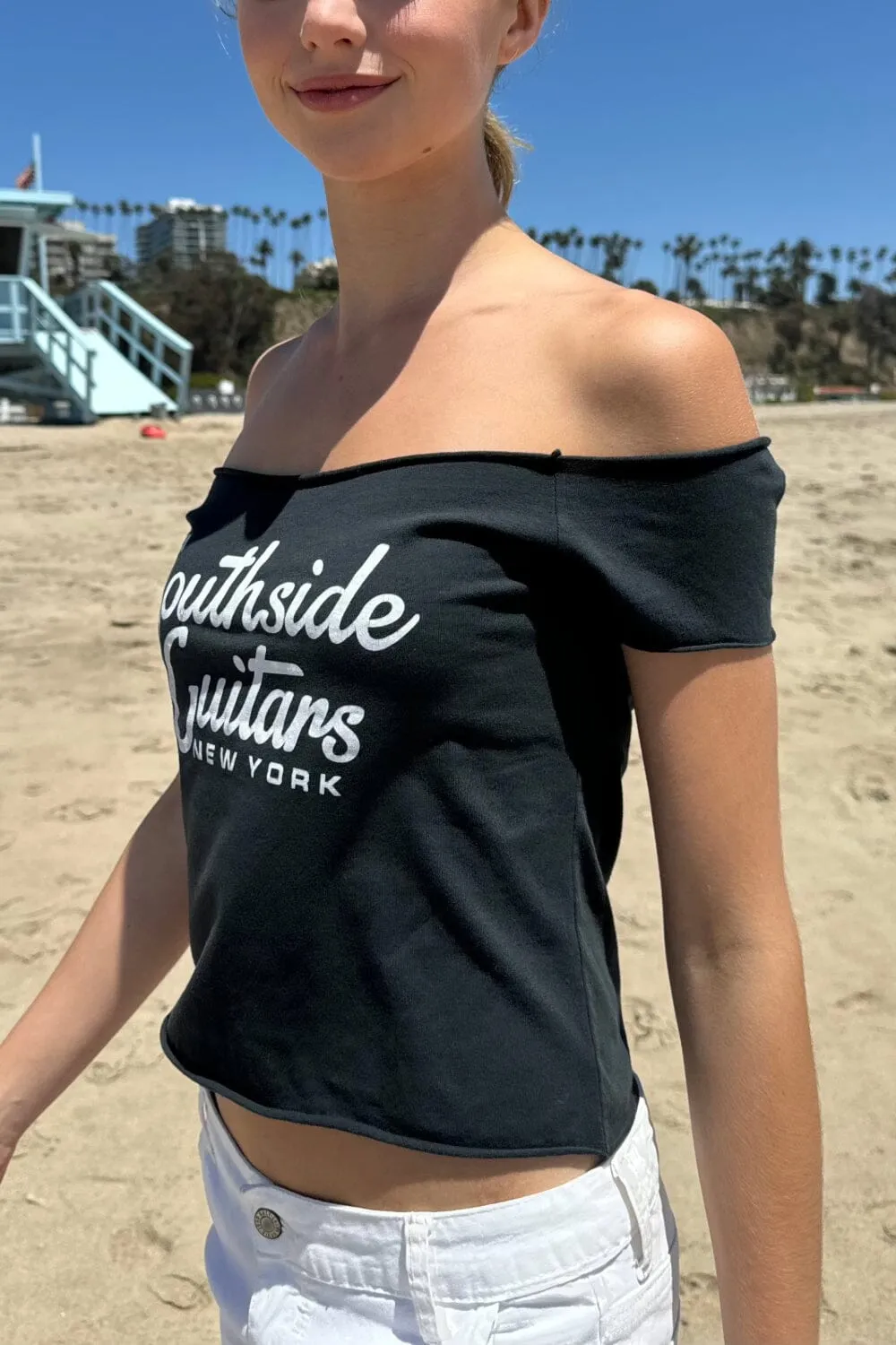 Bonnie Southside Guitars Crop Top