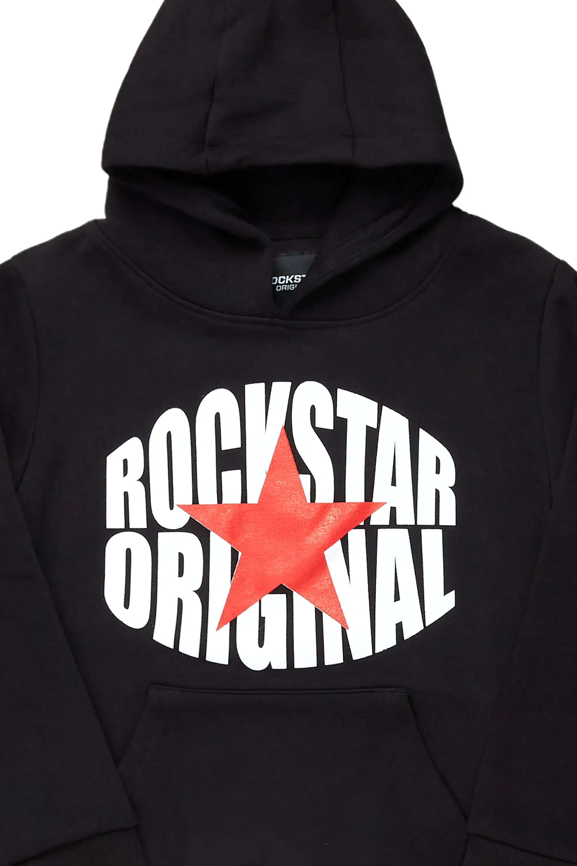 Boys Ezra Black Graphic Hoodie