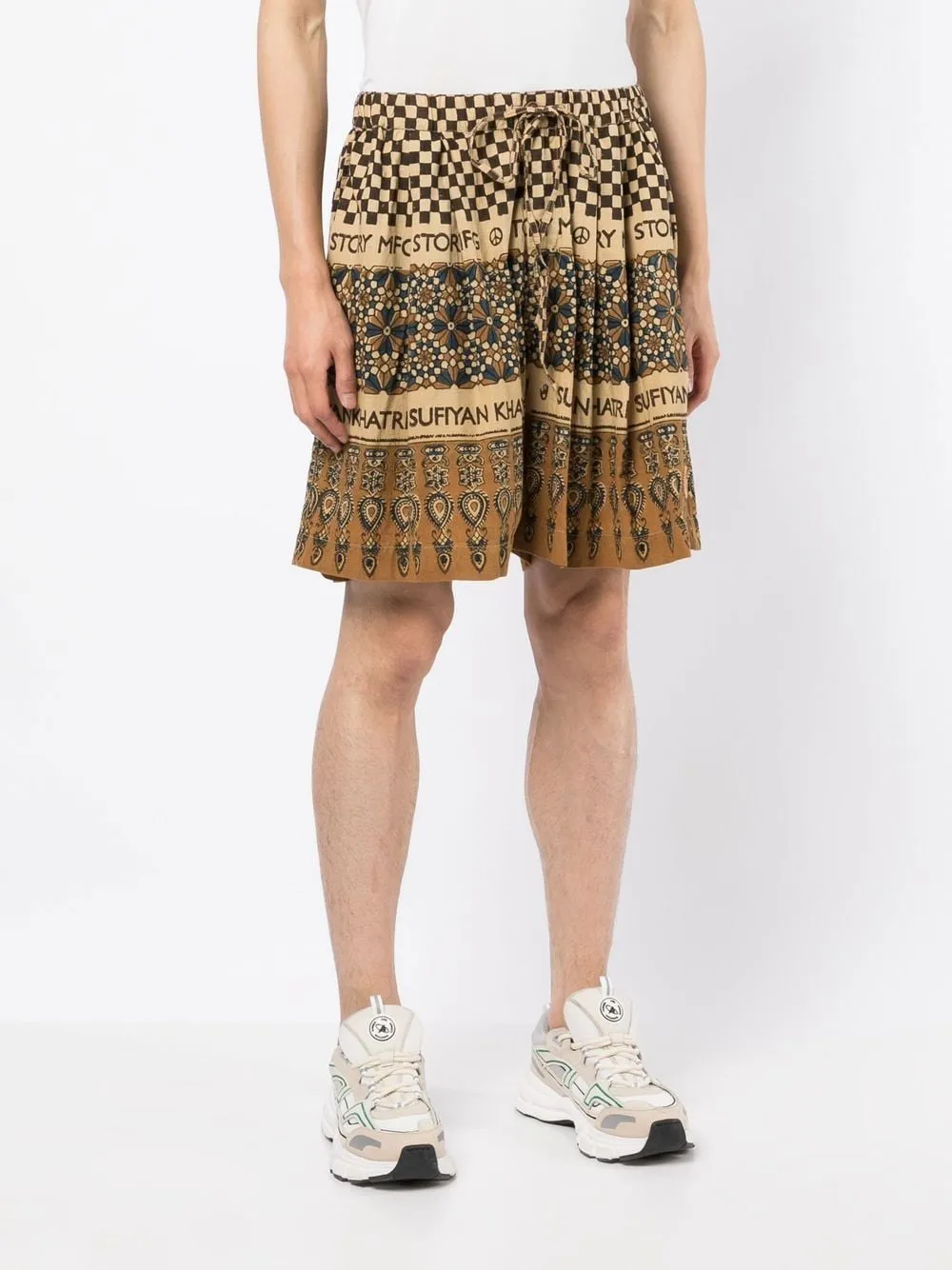 Bridge Block-Print Bermuda Shorts