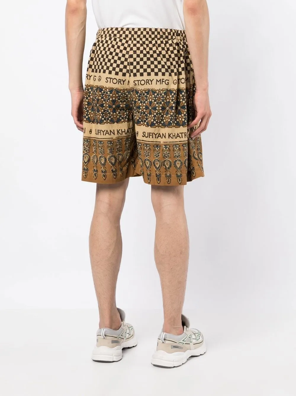 Bridge Block-Print Bermuda Shorts