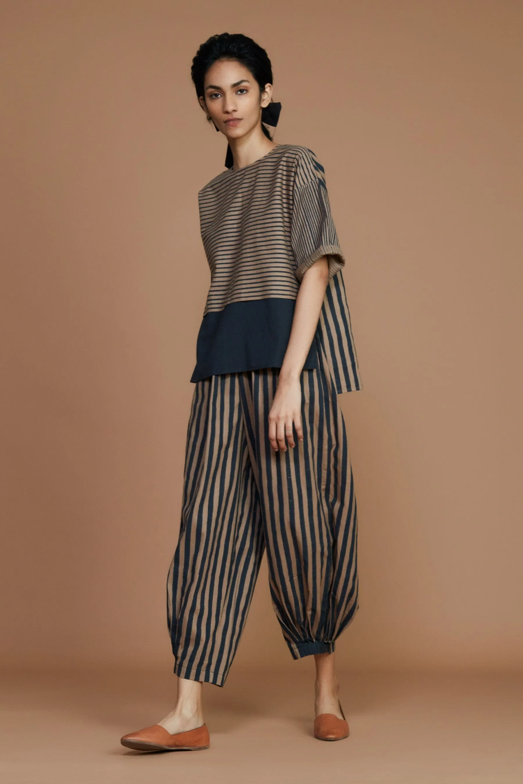 Brown with Charcoal Striped NHera Pants