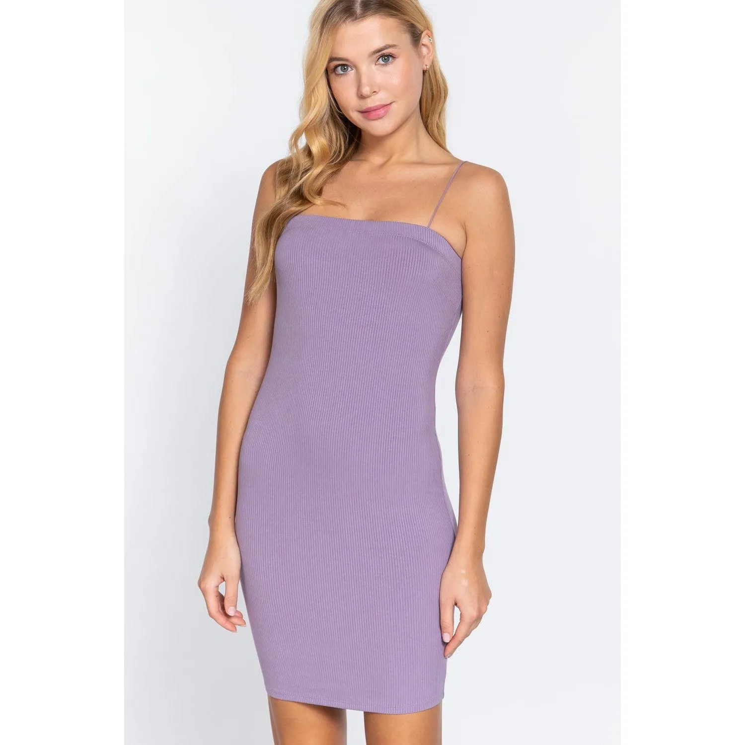 Cami Heavy Rib Mini Dress