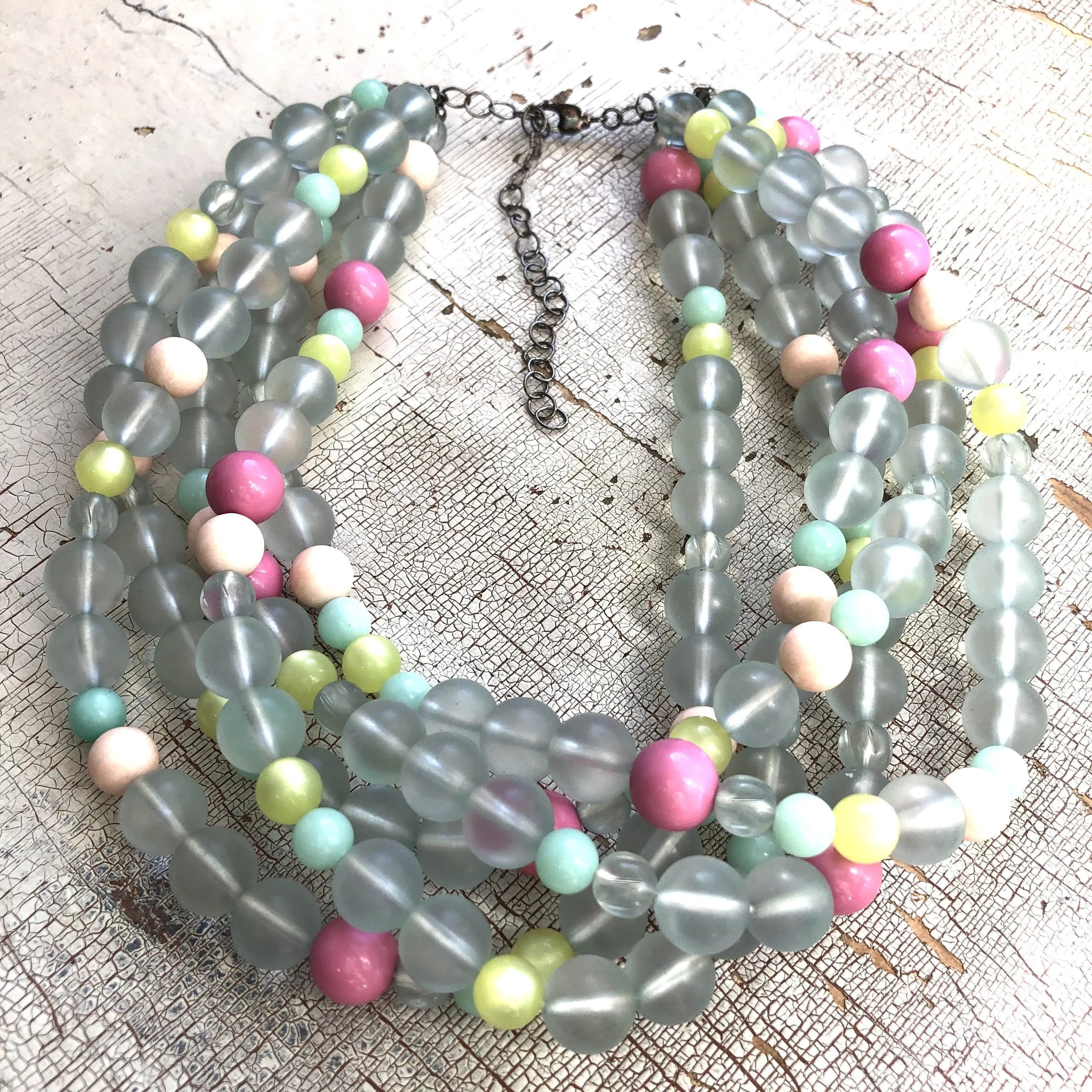 Candy Store Floor Frosted Sylvie Statement Necklace