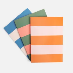 Caroline Gardner Stripe Set of 3 Notebooks