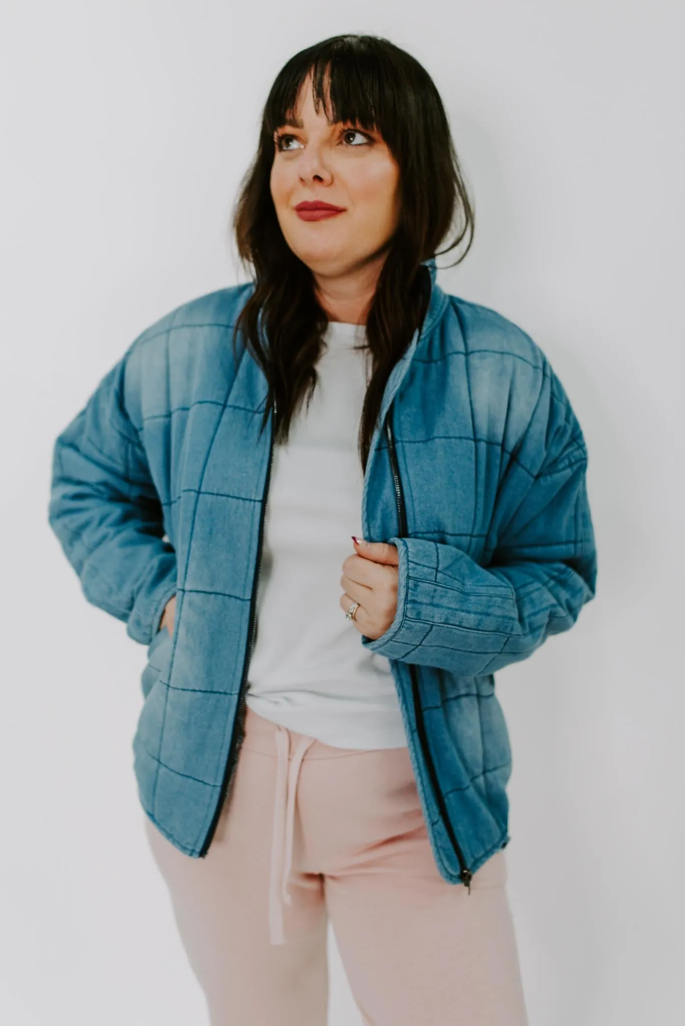 Cary Quilted Denim Jacket