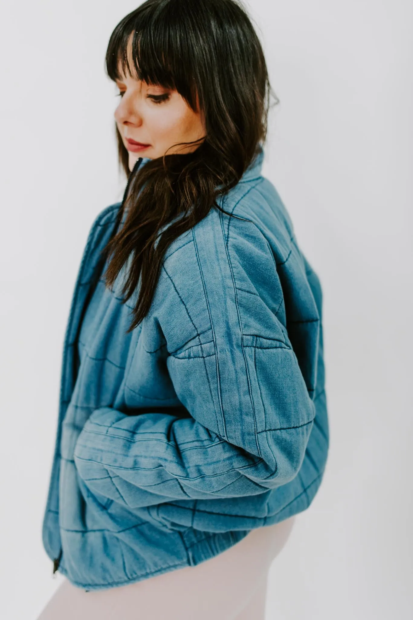 Cary Quilted Denim Jacket