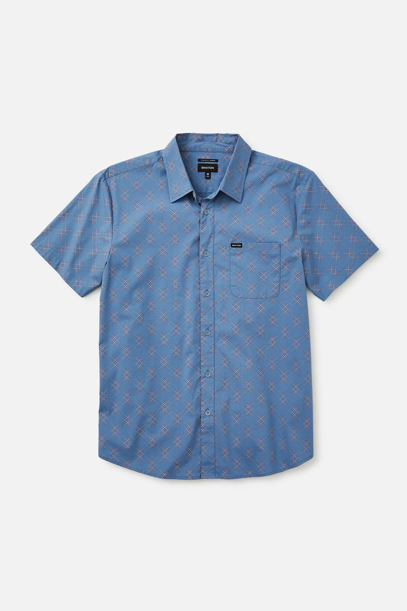 Charter Utility S/S Stretch Woven Shirt - Slate Blue