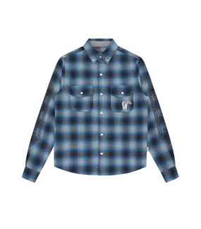 CHECK L/S SHIRT - BLUE