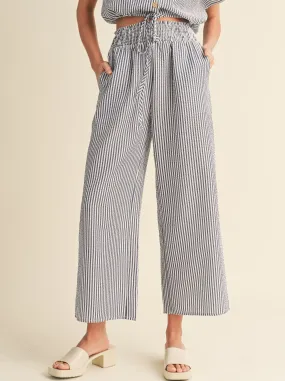 Chrissy Seersucker Striped Pants