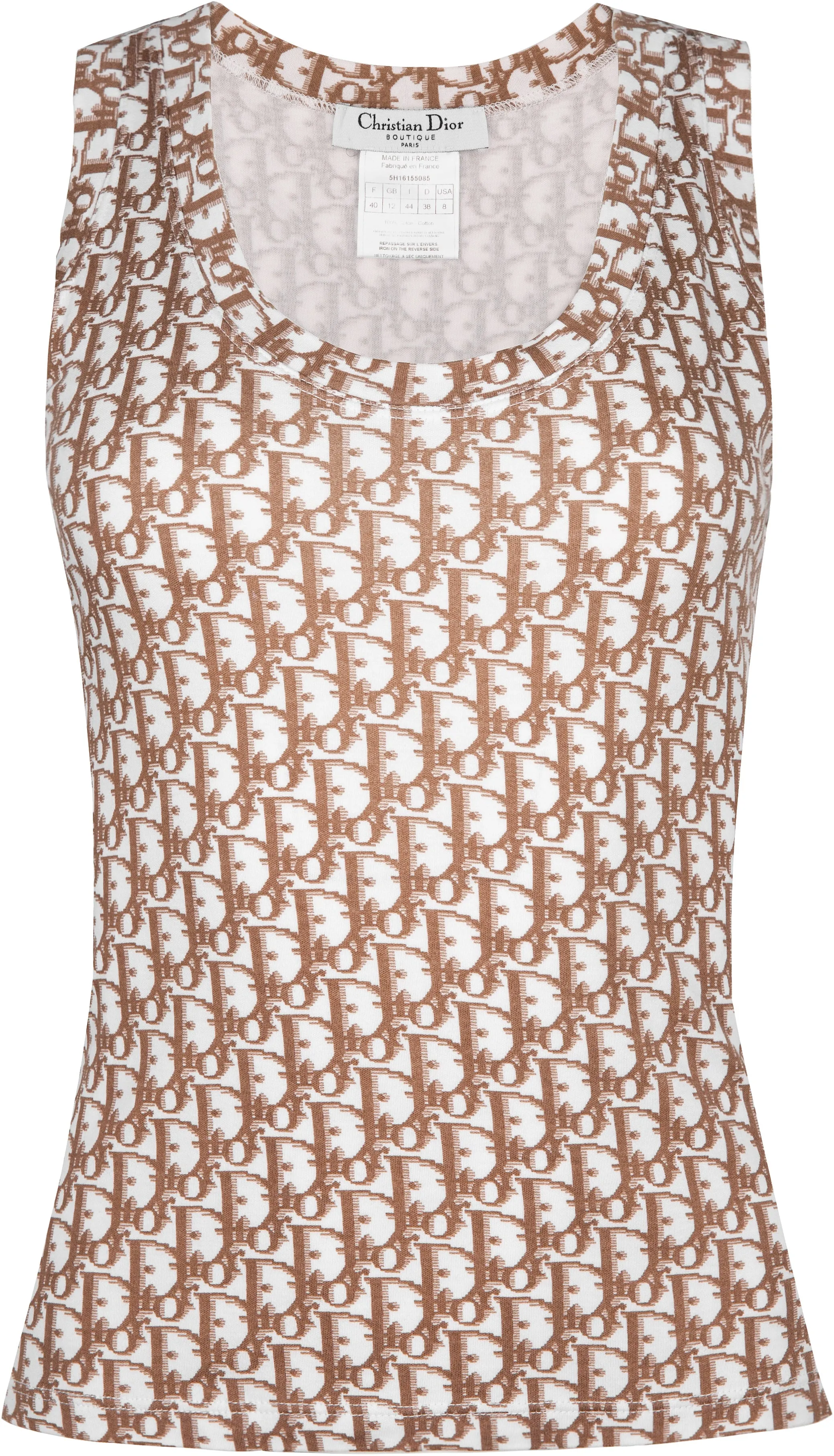 Christian Dior Beige Diorissimo Tank Top