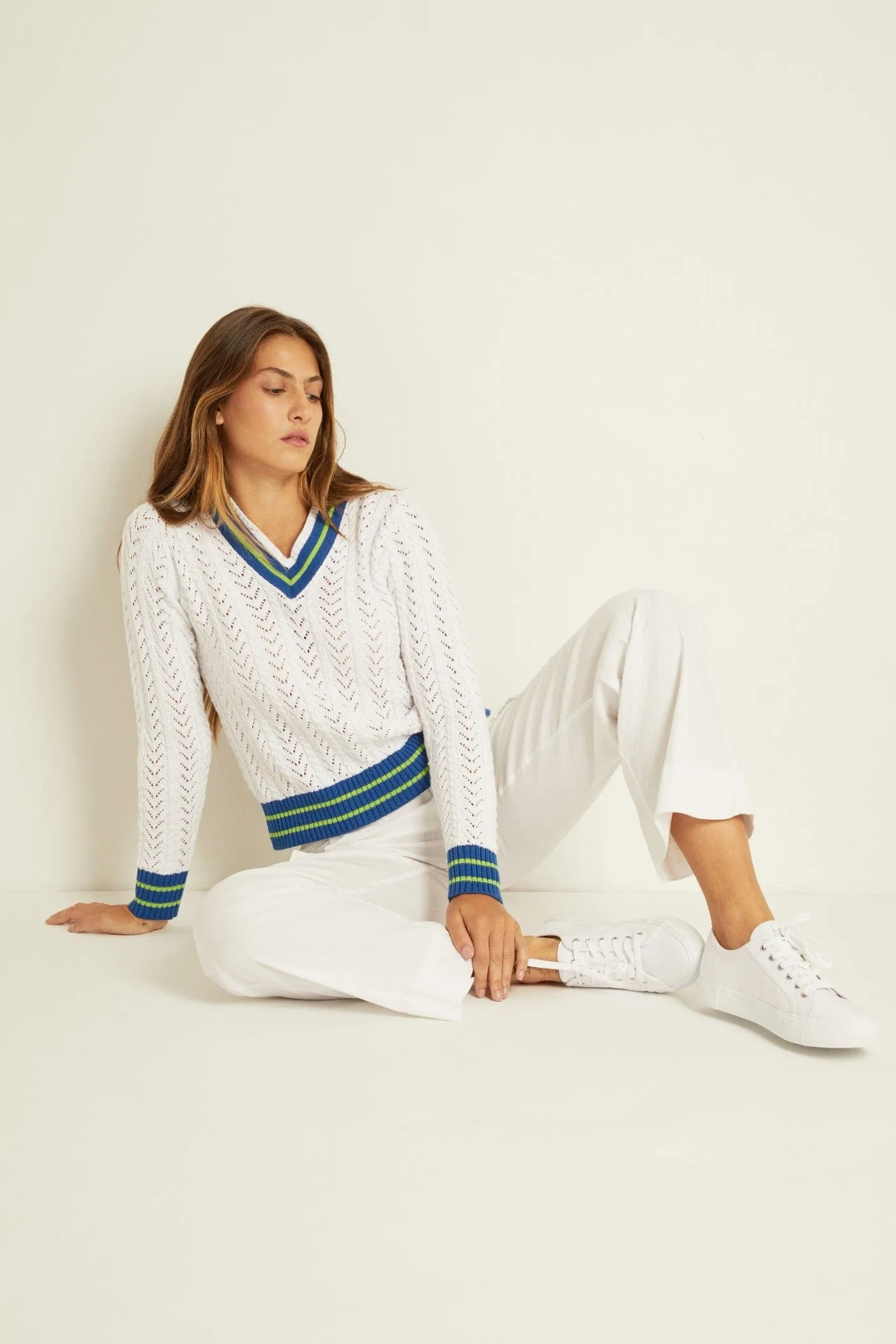 Coco Shrunken Tennis Pullover