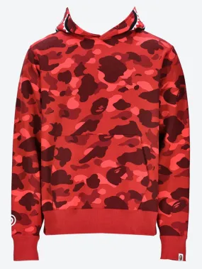 Color camo shark hoodie