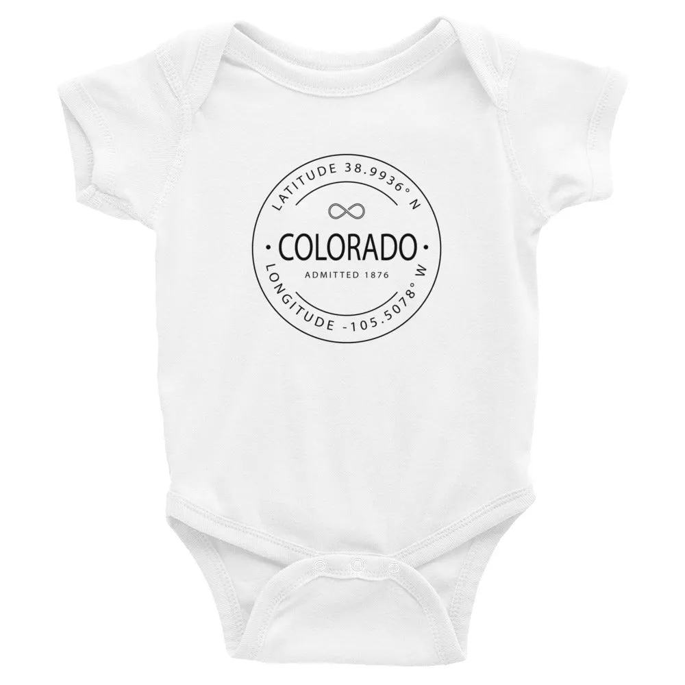 Colorado - Infant Bodysuit - Latitude & Longitude