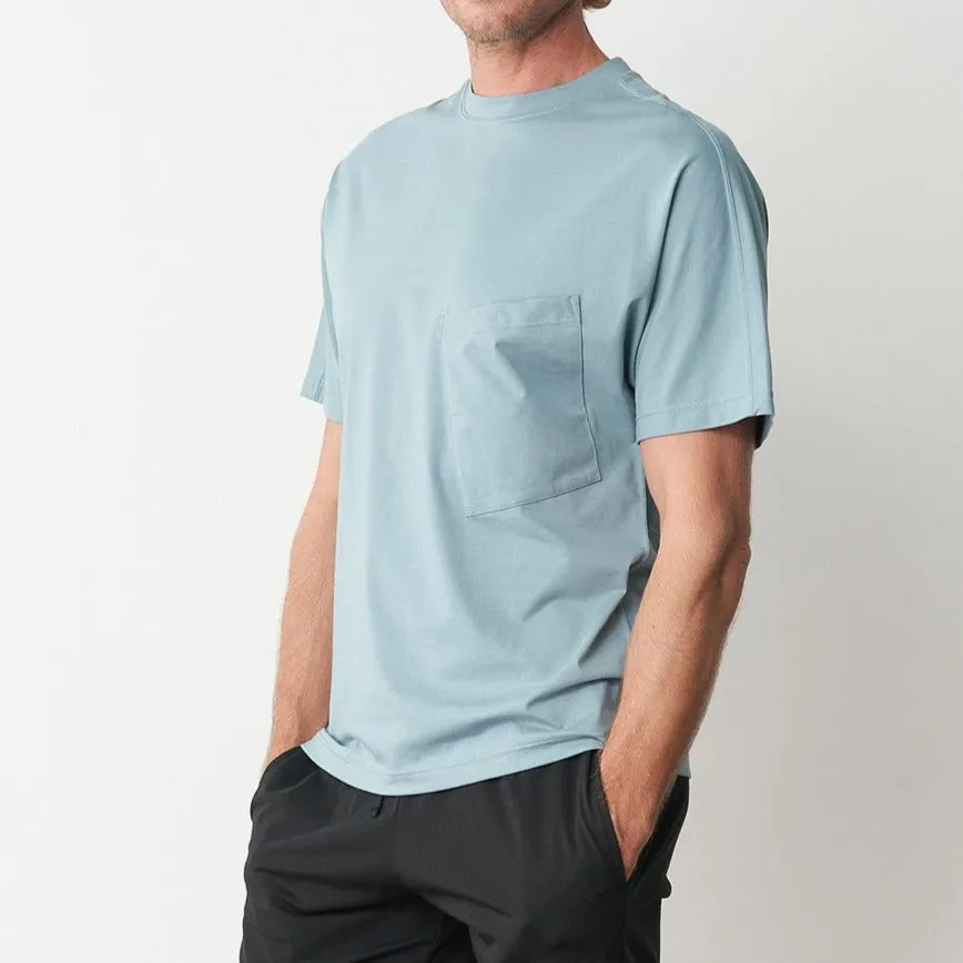 Cool Cotton Relaxed Fit Crew Neck Tee with Pocket