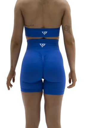 CORE SCRUNCH BIKE SHORTS - ELECTRIC BLUE