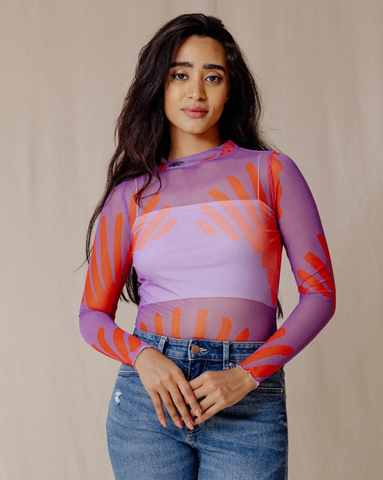 Cotton Candy Mesh Top