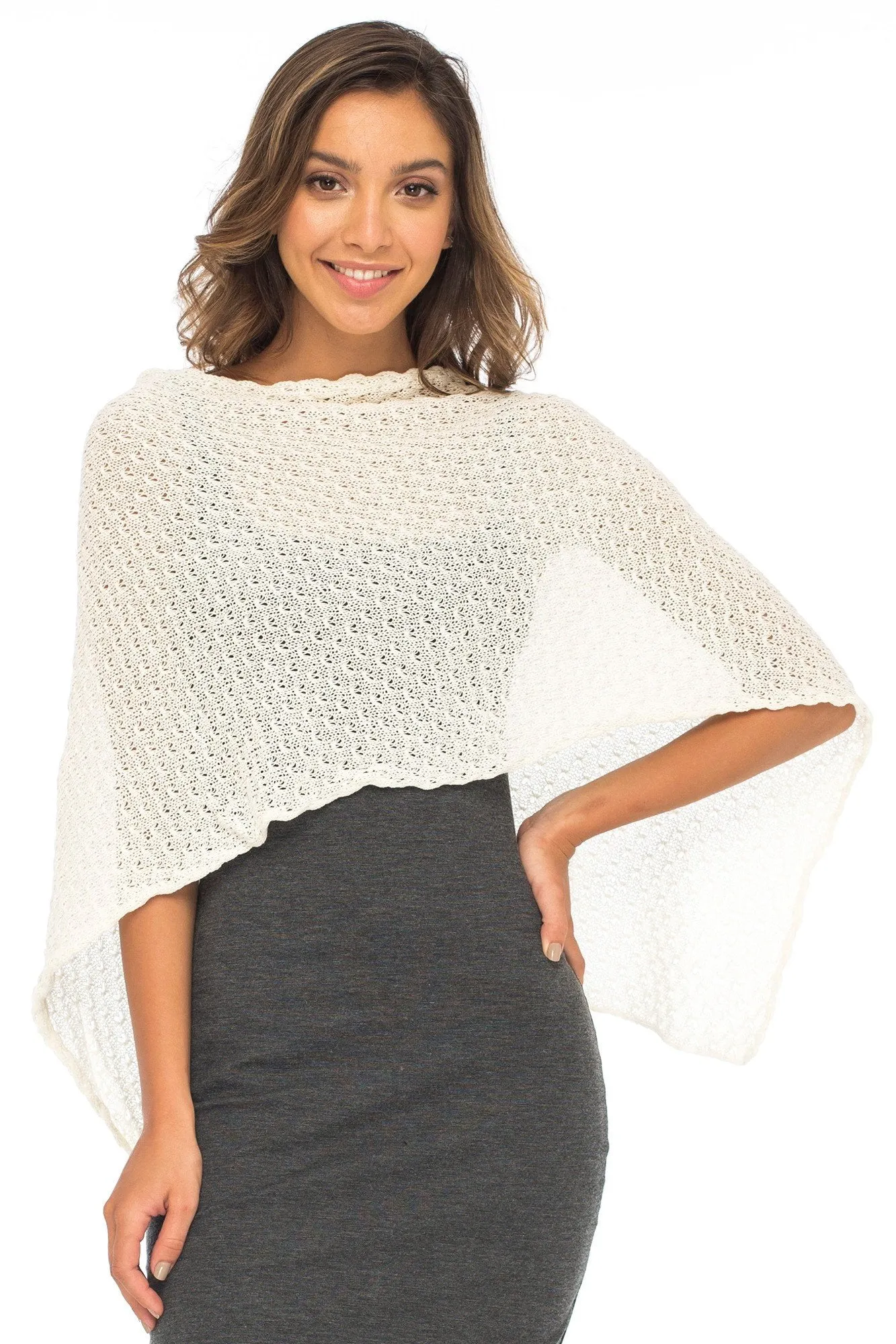 Cotton Poncho Pullover