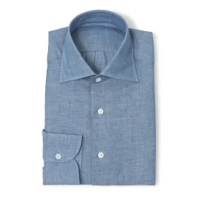 Cotton/Linen Spread Collar Shirt