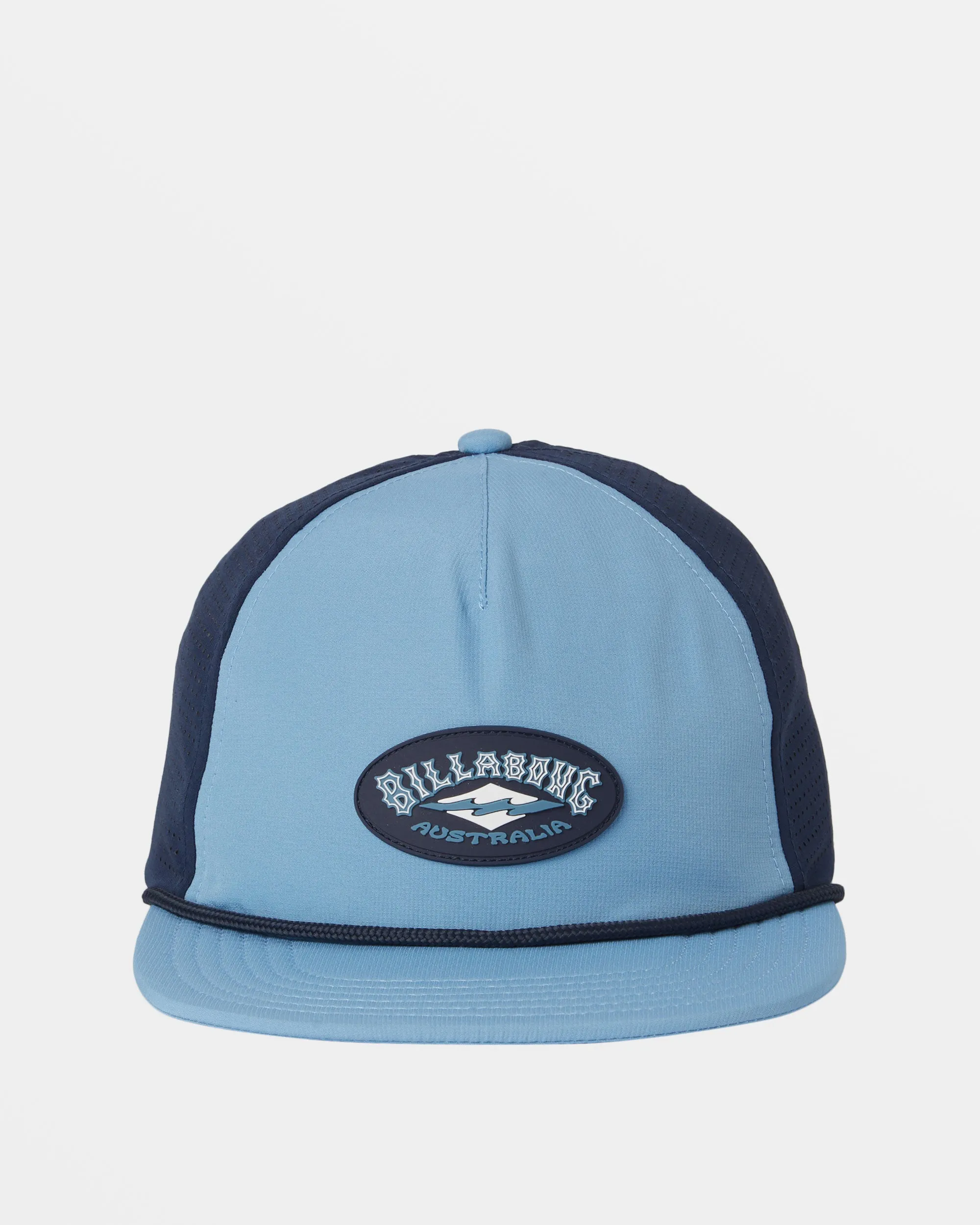 Crest Trucker Hat - Washed Blue