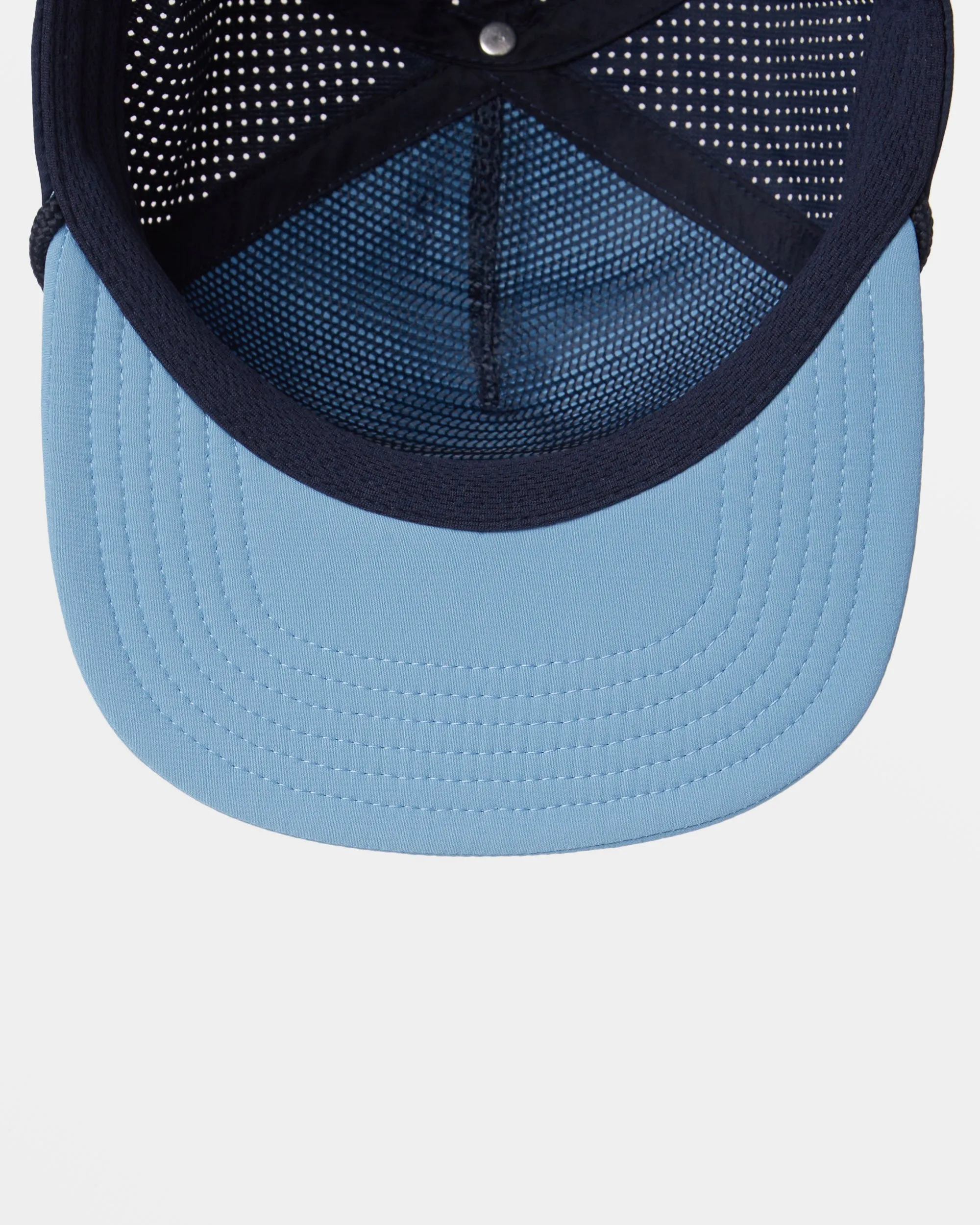 Crest Trucker Hat - Washed Blue