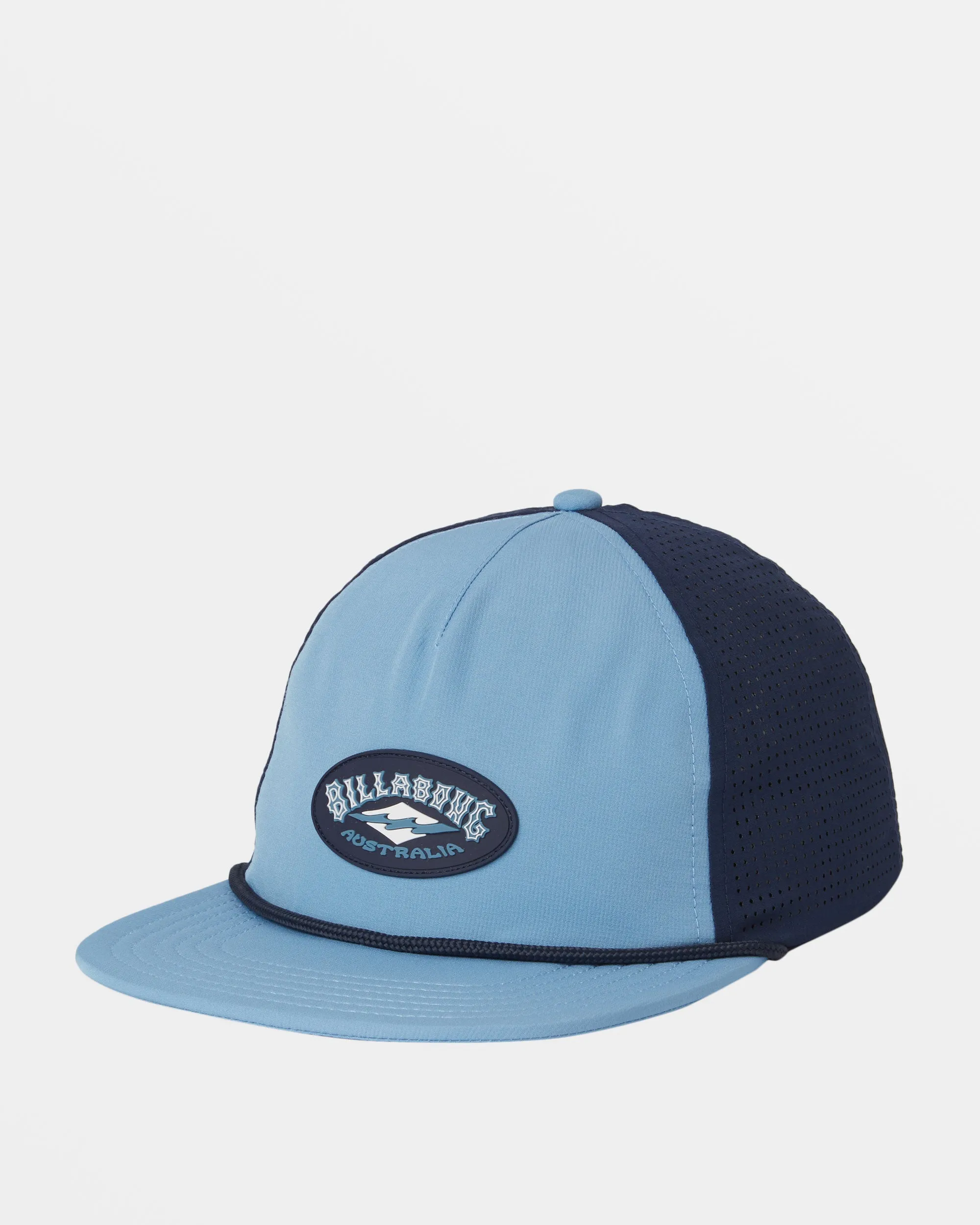 Crest Trucker Hat - Washed Blue