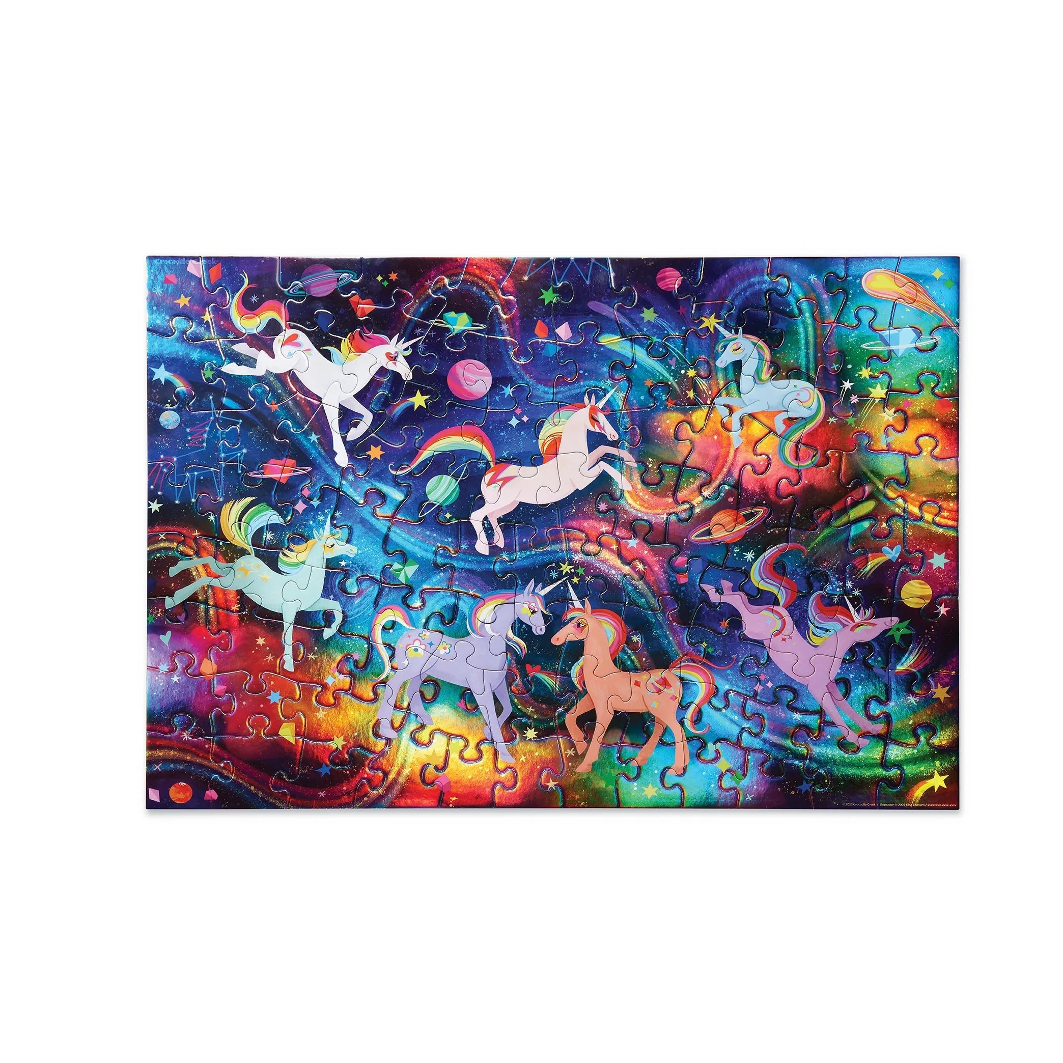 Crocodile Creek 100pc Holographic Puzzle - Unicorn Galaxy