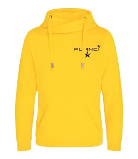 Cross Neck Hoodie | Sunshine Yellow