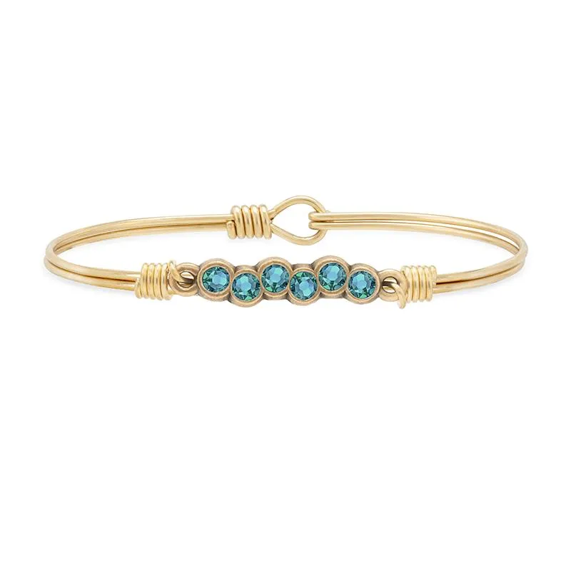 December Starlight Birthstone Bangle Bracelet