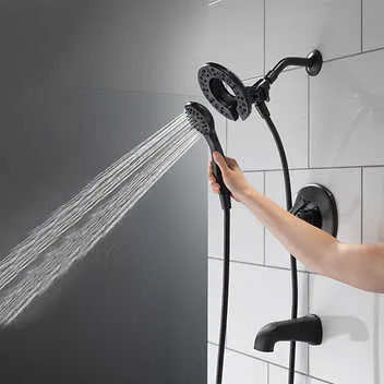 Delta Larkin Bathtub & Shower Faucet with In2ition Shower Head