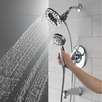 Delta Larkin Bathtub & Shower Faucet with In2ition Shower Head