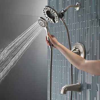 Delta Larkin Bathtub & Shower Faucet with In2ition Shower Head