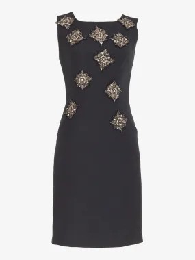 Dice Kayek Sheath dress with appliqués